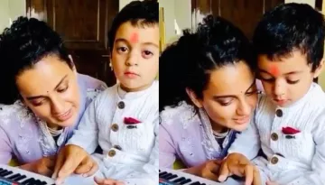 Kangana Ranaut Teaches 'Grumpy' Nephew Prithvi Raj Chandel How To Play Piano, Rangoli Shares A Video