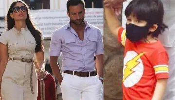 Taimur Ali Khan Is Back At Greeting Paparazzi As He Steps Out With Mom, Kareena And 'Abba', Saif