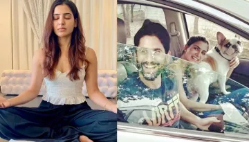 Samantha Akkineni Shares A Family Yoga Picture With Hubby, Naga Chaitanya And Their Pooch
