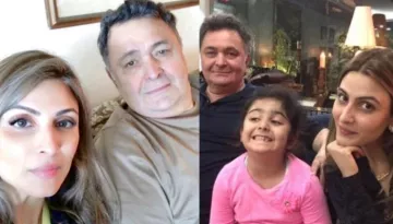 Riddhima Kapoor Sahni  Shared A Cute Photo Of Her Daughter, Samara Twinning With Grandpa, Rishi Ji