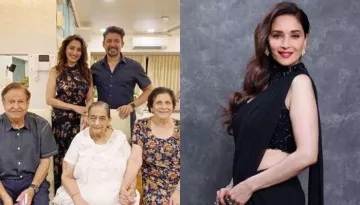 Madhuri Dixit Celebrates Her Mom's Birthday As Her Husband Plays Guitar And Her Sons Sing The Song