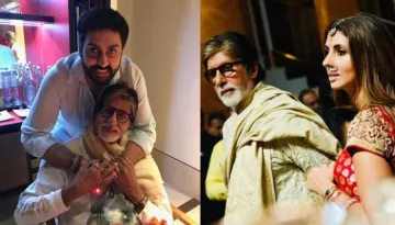 Amitabh Bachchan Shares A Photo Of Abhishek's Epic Reactions To His Portrait, Shweta Comments