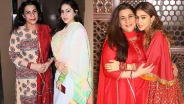Sara Ali Khan Twinning With Her Mom, Amrita Singh In Matching Masks Is The New Lockdown Fashion