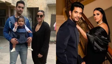 Angad Bedi Encroaches Daughter, Mehr's Bed, Wife, Neha Dhupia Takes A Dig At Their Married Life
