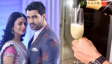 Divyanka Tripathi Doodles Her Love And Vivek Dahiya Pours The Champagne To Celebrate 4th Anniversary