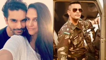 Neha Dhupia's Heart Skips A Beat Seeing Her Husband, Angad Bedi In Uniform For 'Gunjan Saxena'