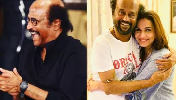 Rajinikanth Poses For A Lovely Family Picture With Daughter, Soundarya And Grandson, Ved