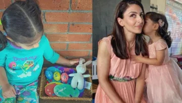 Soha Ali Khan Shares A Picture Of Her Little Princess, Inaaya Naumi Kemmu's 'Fineapple' DIY Artwork