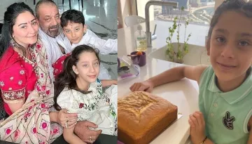 Sanjay Dutt's Nine-Year-Old Daughter, Iqra Bakes A Yummy Cake For Her Daddy's Birthday