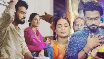 Hina Khan's Future-Nanads Did Aarti, Tikka And Tied Rakhi To Her And Bhai, Rocky [Pictures Inside]