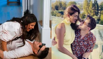 Nick Jonas Does Push Ups While Wifey, Priyanka Chopra Jonas Sits On His Back In This Cute Picture
