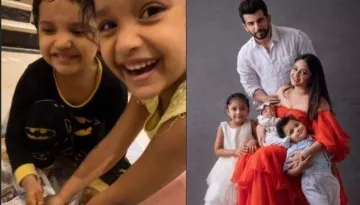 Mahhi Vij's Adopted Kids, Khushi And Rajveer Make Ganesha From Clay, Chant Ganpati Bappa Moriya