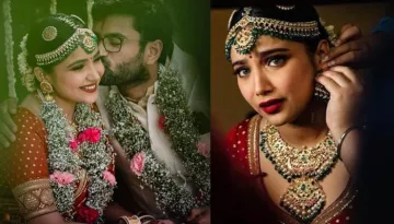 This Bride Ditched Bridal Lehenga And Opted For Sabyasachi Mukherjee's Red Saree For Her Wedding Day