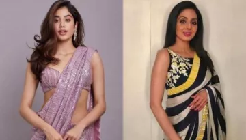 Janhvi Kapoor Looks Like A Mirror Image Of Her Late Mother, Sridevi Kapoor In Red Saree And Bindi
