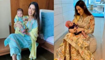 Smriti Khanna's Daughter, Anayka Looks Like Ganpati Bappa, The Mommy Twins With Her Little Gannu