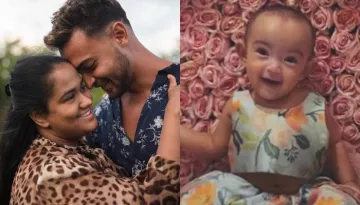 Aayush Sharma And Arpita Khan Sharma Celebrate Their  Daughter, Ayat Sharma's First Ganpati Puja