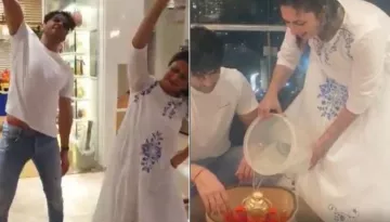 Divyanka Tripathi And Vivek Dahiya Dance Like No One's Watching Before Eco-Friendly Ganpati Visarjan