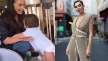 Amy Jackson Shares A Video Of Son, Andreas Taking His First Steps Towards Her, The Mommy Hugs Him