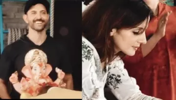 Hrithik Roshan Bids Goodbye To 'Ganpati Bappa' With Ex-Wife, Sussanne Khan And Family