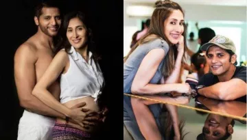 Karanvir Bohra Flirts With Wife Teejay As She Flaunts Her Baby Bump In A Saree For Onam Celebrations