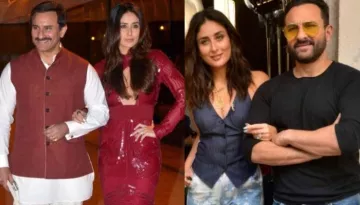 When Saif Ali Khan Couldn't Take His Eyes Off His Wife, Kareena Kapoor Khan As They Twinned In White