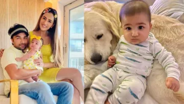 Smriti Khanna's Little Doll, Anayka's Cuteness Knows No Bounds As She Grabs Their Pooch, Lucas