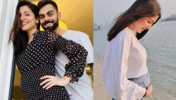 Anushka Sharma Radiates Pregnancy Glow In A Black Monokini, Flaunts Her Baby Bump