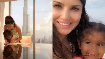 Sunny Leone Shares Cute Pictures From Her Painting Session With Her Daughter, Nisha Kaur Weber