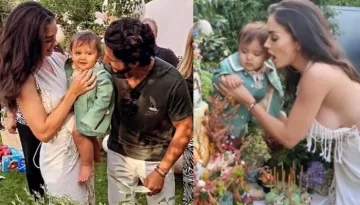 Amy Jackson Celebrates Her Son Andreas' First Birthday With A Magnificent Jungle-Themed Cake [VIDEO]