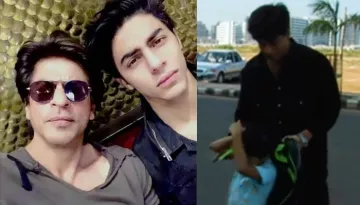 Aryan Khan's Unseen Video With Daddy, Shah Rukh Khan Dropping Him To School Trends On The Internet