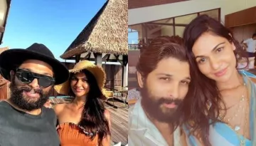 Allu Arjun And His Wife, Sneha Reddy Seal Their Vacation In The Maldives With Cuddles And Coziness