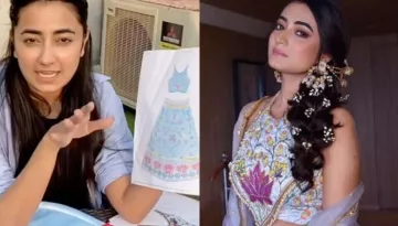 Bride Hand-Painted Her Own Unique Mehendi Lehenga, Took Her 1 Year To Finish The Designing