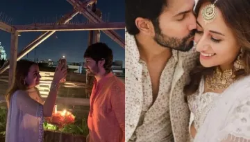 Varun Dhawan And Natasha Dalal's First Karwa Chauth: She Looks Stunning In A Lavender 'Sharara'