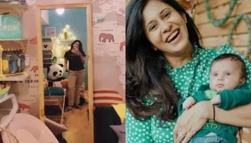 Kishwer Merchantt Sets A New Room For Her Son, Nirvair With Nature, World Map And Universe [Video]