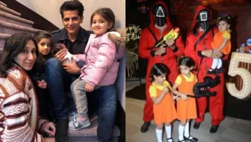 Karanvir Bohra And Teejay Sidhu Host 'Squid Game' Themed B'Day Bash For Daughters, Trolled Massively