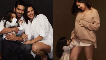 Neha Dhupia's Daughter, Mehr Dhupia Turns Three, Cuts A Unique Unicorn-Themed Birthday Cake