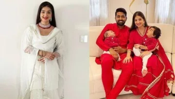 Lovey Sasan's Second-Born Stole The Show, Dons A White 'Kurta-Pyjama' In Family's Twinning Photo