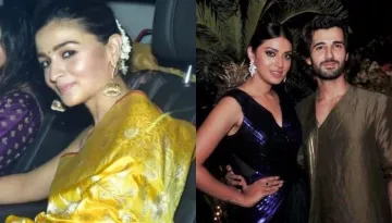 Alia Bhatt Shines In A Yellow Silk Saree At Aditya Seal And Anushka Ranjan's Wedding