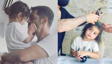 Arjun Rampal's Son, Arik Rampal Gets His First Haircut, Looks Super Adorable