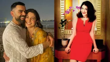 Anushka Sharma Looks Sizzling In A Red Bodycon Dress, Hubby, Virat Kohli's Reaction Is Unmissable