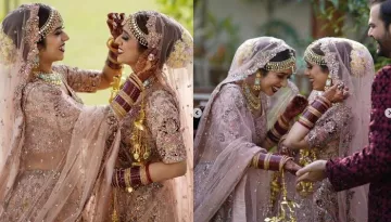 Twin Sisters Turned Brides On The Same Day And Wore Similar Outfits For Their Wedding