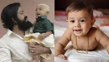 K.G.F. Star, Yash And Radhika's Son, Yatharv's Unseen 'Mundan' Ceremony Photo With His Parents