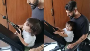 Arjun Rampal's Son, Arik Joins Him In The Gym, Looks Happy Pulling Weights With His Daddy [Video]