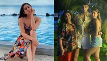 Sara Ali Khan Visits The Iconic 'Whale Bar' With Her Mom, Amrita Singh And Brother, Ibrahim Ali Khan