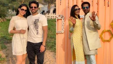 Karan Veer Mehra And His Fiancee, Nidhi Seth Share Romantic Pictures From Their 'Sangeet' Ceremony
