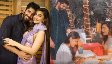 Divya Agarwal's Graceful Dance On Varun Sood's Sister's 'Sangeet', Applies His Name With 'Mehendi'