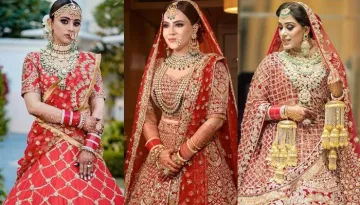 8 Brides Who Dazzled In Manish Malhotra's Traditional Red Lehengas On Their Wedding