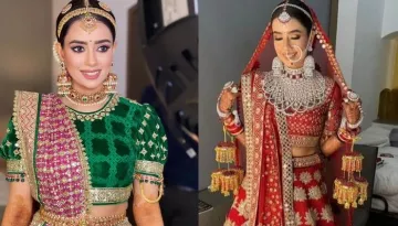 Bride Dons A Gujarati 'Gharchola' For Her Pre-Wedding Festivities, Stuns In Diamonds On Her 'Shaadi'