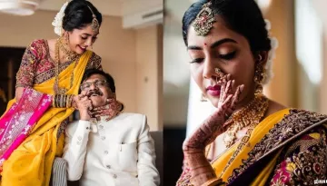 'Shiv Sena' Leader Sanjay Raut's Daughter Got Married, Dons A Nauvari Saree With A 'Peshwai Nath'