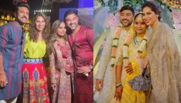 Upasana Kamineni's Sister, Anushpala Looked Ethereal In A Peach-Coloured Saree For Her Grand Wedding